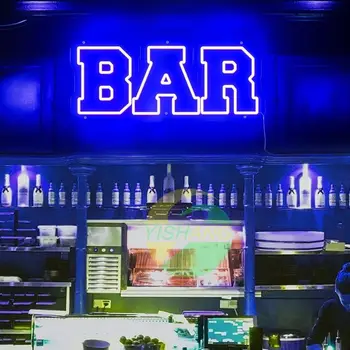Неонови светлини на бара-потребителски неонови светлини-Led лого бара-неонови светлини семейна бар-мини-бар-бар в мазето-украса на градински бар