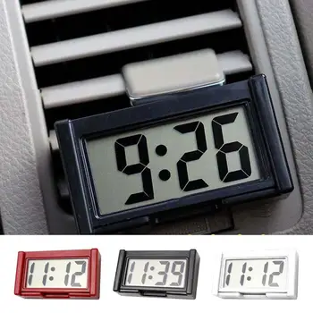 Мини цифров автомобилни часовници, електронни часовници на арматурното табло, автомобилни часовник с голям екран, показване на дата и час, масивни часовници за арматурното табло