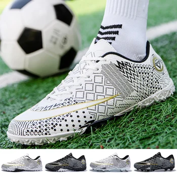 Футболни обувки Society Детски футболни обувки Тренировочная спортни обувки, Футболни обувки Tf Fg с високи щиколотками Футболни обувки за деца