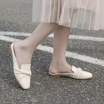 2022 Нови дамски чехли, удобни обувки на плоска подметка