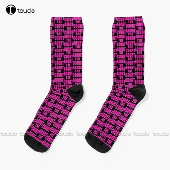 Прекъсване на корт Ярко-розови чорапи Scotus Court Мъжки чорапи-чехли Чорапи за уличен скейтборд Коледен Подарък за Нова година Унисекс за възрастни