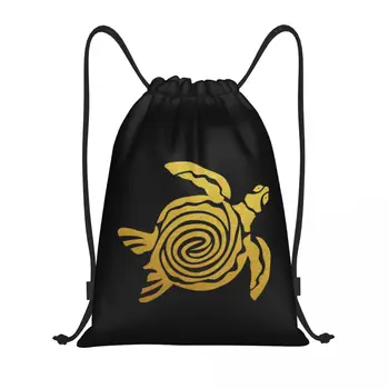 Златни хавайски чанти с завязками под формата на тропическа морски костенурки, спортна чанта, топла Лека посуда