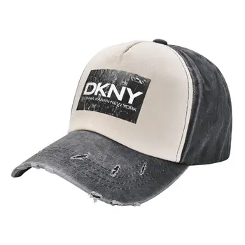 Реколта бейзболна шапка DKNYS NewYork Skyline за Мъже И Жени от Изтъркан Деним, Солнцезащитная Шапка За Пътуване на Открито, Коригира