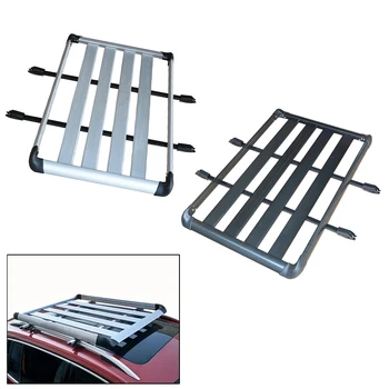 Универсален товарен багажник на покрива, от алуминиеви сплави / количка за превоз на товари, рамката на покрива за модификация на автомобила SUV, Поперечина с основание
