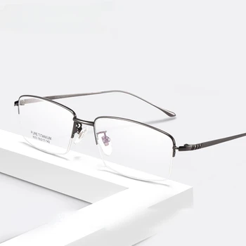 дограма за мъже точки 55 мм, Титан, 8 грама, по-леки очила, очила за късогледство, полуоптика, предписани лещи, мъжки слънчеви очила