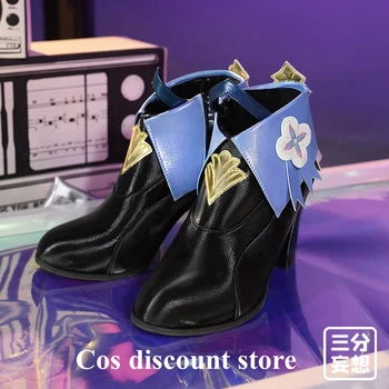 Обувки за cosplay, 7 март, играта Honkai Star Rail Обувки, Защото на Седми март, Дамски парти Comic-con, Sanyueqi, Обувки от изкуствена кожа.