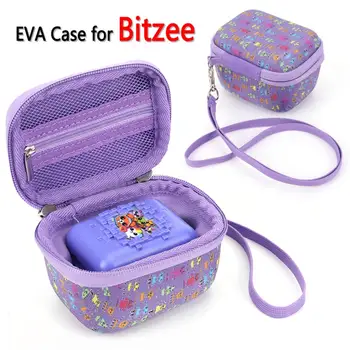 Твърд калъф от EVA за носене на интерактивни играчки Bitzee Digital Пет от шнурком и водоустойчив каишка за ръка (играчка в комплекта не са включени)