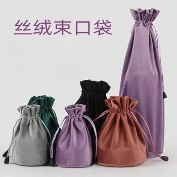 Прост дизайн, кадифена торба за прах, супер мека чанта за опаковане на вино, малка платнена торбичка за съхранение на бижута