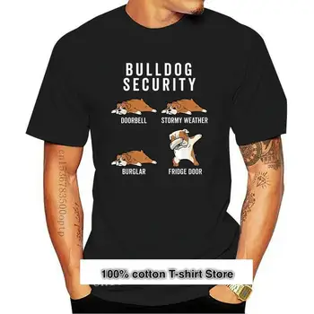 Camiseta divertida de perro Bulldog Inglés, regalo de Seguridad, Nueva