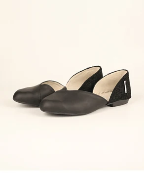 Дамски тънки обувки TMA ОЧИ от естествена кожа на нисък ток за пътуване до работа