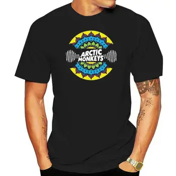 Художествена тениска с изображение на мандала арктика маймуни
