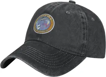 USS Skipjack (SSN-585) Шапка на шофьор на камион с подводница-бейзболна шапка от промит памук за татко, тъмно синьо военни шапки