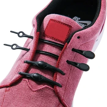 През цялата еластичен силиконов шнур без завязки за мъже и жени, подходящ за всички маратонки, еластични връзки за обувки, еластични връзки за обувки
