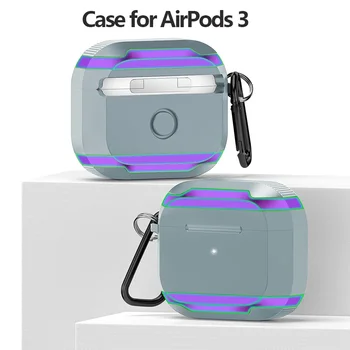 Висококачествен калъф за AirPods 3 2021 със защита от падане, нов модерен калъф за слушалки AirPods 3-то поколение с Bluetooth-слушалки