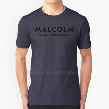 Висококачествени тениски с логото на Малкълм План, модна тениска, нова тениска от 100% памук
