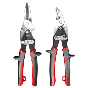 Самолетни ножици AIRAJ За рязане на ламарина, метални листове, ножици за рязане на компенсиращи ножици, промишлени професионално ръчни инструменти