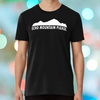 Нова тениска с логото на Echo Mountain Please, мъжка черна тениска, размер САЩ от S до 5XL