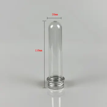 Пластмасов пробирка обем 10шт 30 мл с винт на капака на капсулата, PET бутилка, Алуминиево покритие, Опаковане тръба
