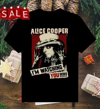 Тениска Alice Cooper I ' m Watching You от памук с къс ръкав, черна от S до 5XL HC1785