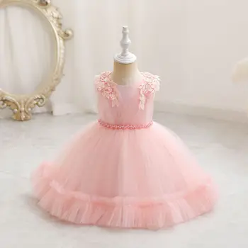 Бебешка рокля на Принцеса Рокля За момичета, Сватбената рокля на Първия рожден ден на Детето, Вечерна Рокля За Момичета, Рокля с цветя модел за момичета