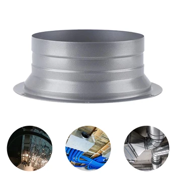 Тайният кръг фланец тръби, алуминиев съединител за абсорбатори, маркуч за вентилация на въздуха с диаметър от 4-10 см за промишлена употреба