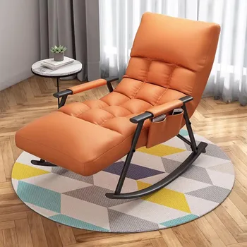 Подлакътник Nordic Garden Столове за всекидневна Ергономични Метални Единични люлеещ се Стол за възрастни Мързел Floor Мебели за интериора Cadeira