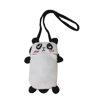 Чанта през рамото си под формата на анимационни панда за момиче, атрактивен дизайн, удобна чанта на едно рамо