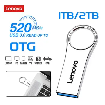 Lenovo USB 3.0 Флаш-Диск 2 TB 1 TB Високоскоростен Пръчка 512 GB 256 GB 128 GB USB Memory Stick Флаш Памет За Настолен КОМПЮТЪР ТЕЛЕВИЗИЯ