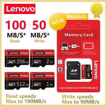 Lenovo 2TB A2 SD Карта Памет Micro SD TF Флаш Карта, 128 GB, 256 GB, 512 GB И 1 TB Cartao De Memoria За Игри на Nintendo Switch