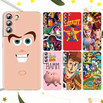 Калъф за телефон Disney с анимационни история на Играчките Samsung Galaxy S22 S23 S21 S20 FE S10 E S9 Plus Ultra Pro Lite 5G Прозрачен калъф