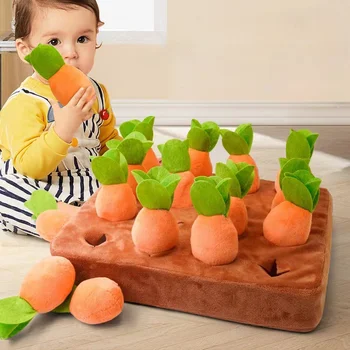 Новост, хватающая на детето играчка, Детски играчки за логическо мислене, 3D Играчка за дърпане моркови, Интерактивна игра за тренировка на паметта на родителите и на децата, подарък