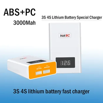 Hotrc A400 3S 4S Lipo Батерия зарядно устройство с бързото баланс 11,1 от 14,8 В с дисплей размера на разходите