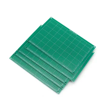 5 бр./компл. 8x12 см Една печатна платка Protoboard 8*12 см Универсална печатна платка Зелена медна плоча Консумативи за електронни платки