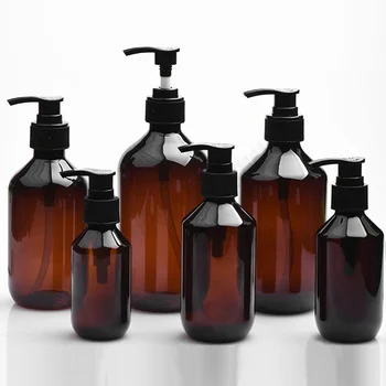 100/150/200/300/400/500 мл шампоан, Празни бутилки за еднократна употреба, контейнер за помпи, Пластмасови бутилки за течен шампоан, гел за душ.