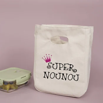 Многофункционален обяд-бокс-хладилник Super Nounou, преносими изолирани холщовые чанти за обяд, Термосумка за съхранение на продукти, подаръци Nounou