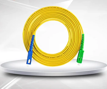 оптичен Пач кабел 3m SC APC UPC Fiber Patch-кабели 2.0 мм PVC G657A Fiber Скок Симплексный Оптичен Кабел SM FTTH SC Connector