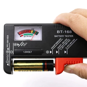 Дигитален Тестер Капацитет на Батерията Измерване с Цветна Кодиране на Батерията Показва Волтметър за Проверка BT168 Power
