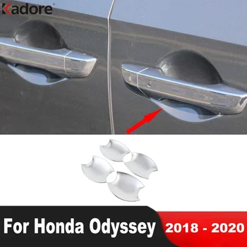 Тампон капачки за чаши дръжки на страничните врати за Honda Odyssey 2018 2019 2020 Хромированное украса на автомобила Външни Аксесоари (модел автомобил САЩ)