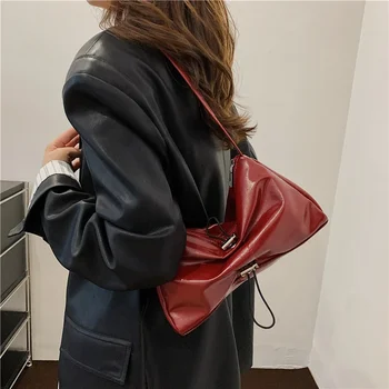Нова дамска чанта с цип от изкуствена кожа, дамска чанта в продажба 2023, Благородна Нова шевни конци, чантата Bolsas Femininas