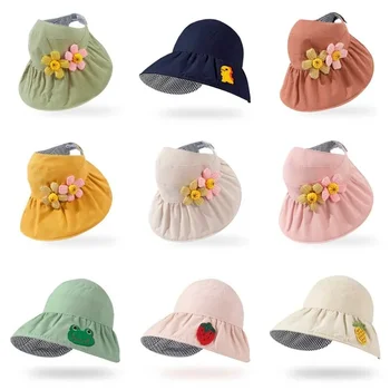 Лятна детска солнцезащитная шапка, детски солнцезащитная шапка за момичета и момчета, външния калъф за уши, защита от ултравиолетови лъчи, детски плажни шапки